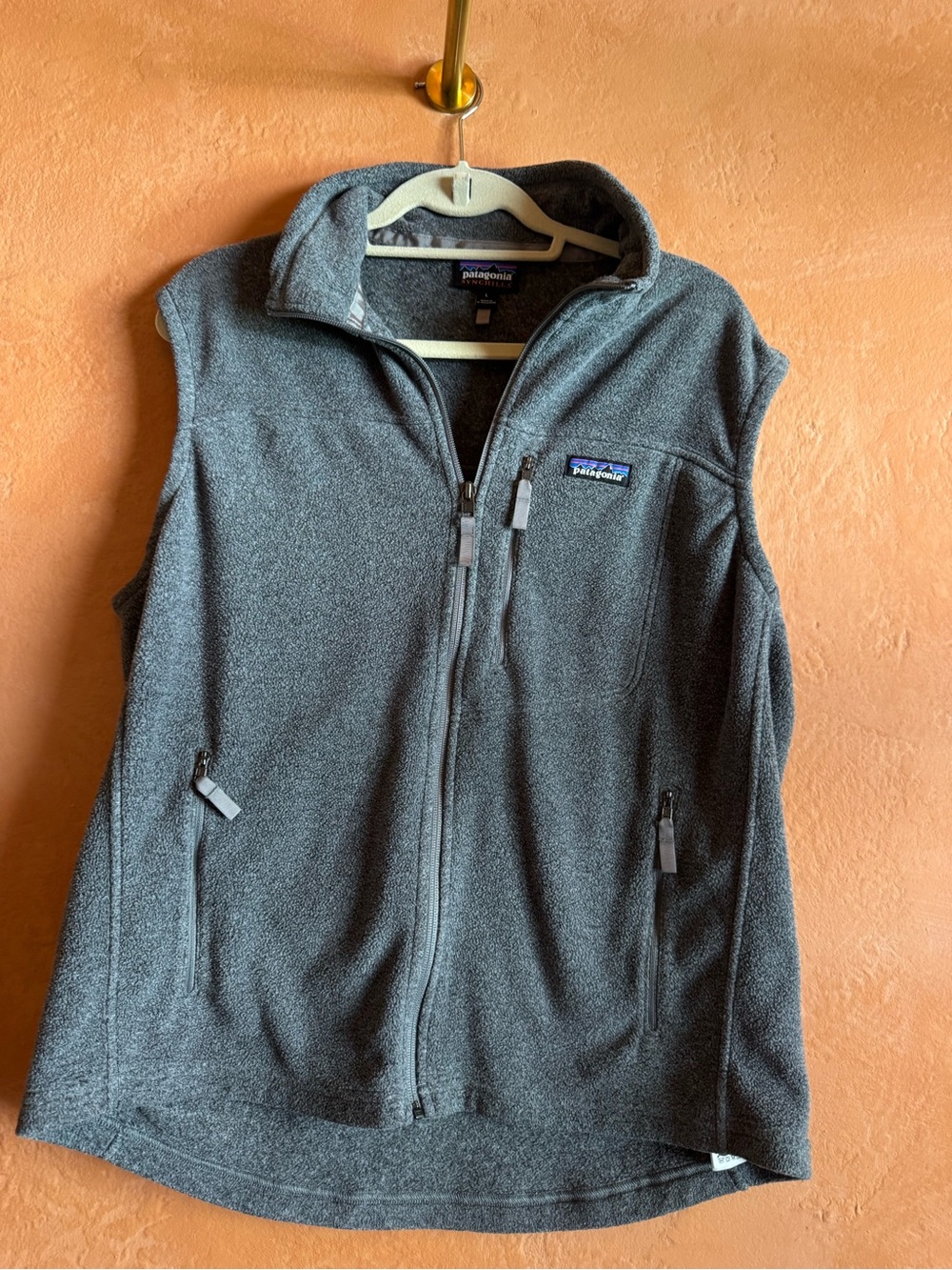 Patagonia Synchilla Fleece Vest Gray Full Zip Men’s Large